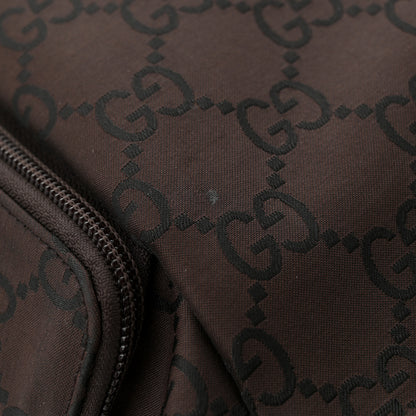 Gucci Nylon Monogram Extra Large Satchel Dark Brown 13 of 13