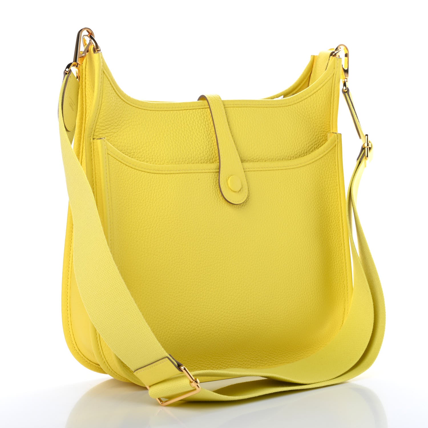 Hermes Taurillon Clemence Evelyne III PM Lime 3 of 11