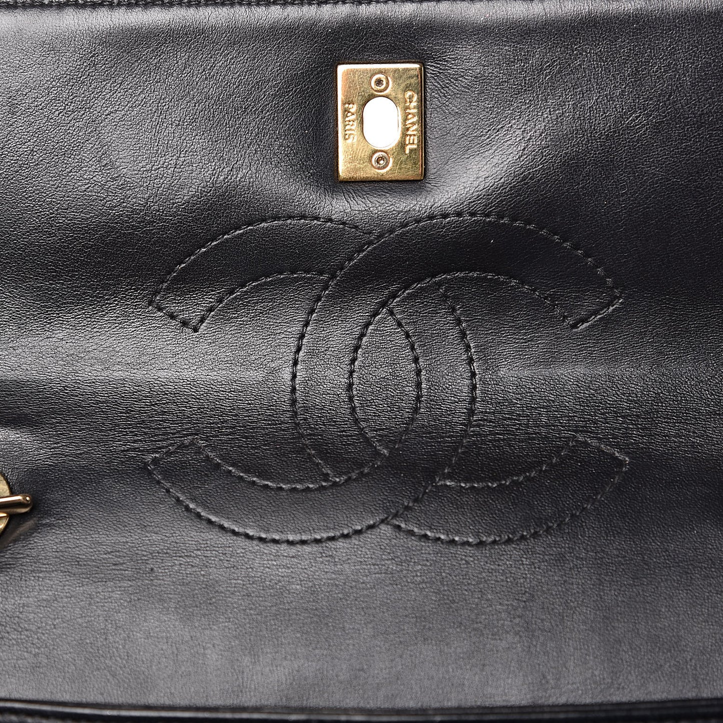 Lambskin Quilted Small Trendy CC Dual Handle Flap Bag Black