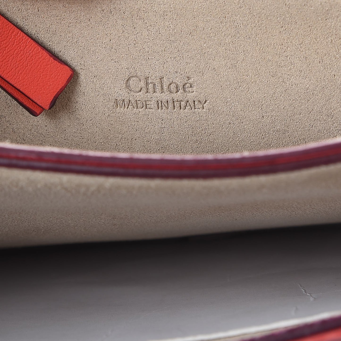 Calfskin Suede Medium Faye Shoulder Bag Orange