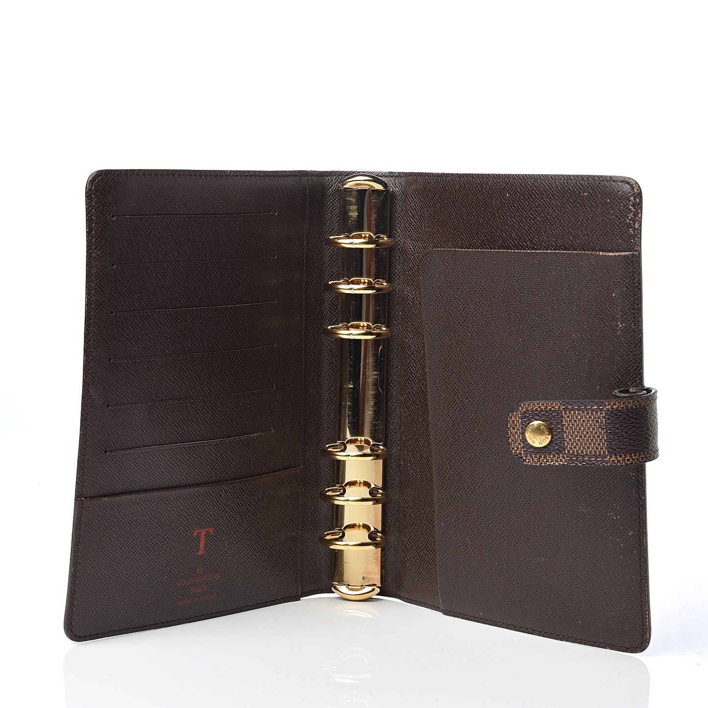 Damier Ebene Medium Ring Agenda Cover