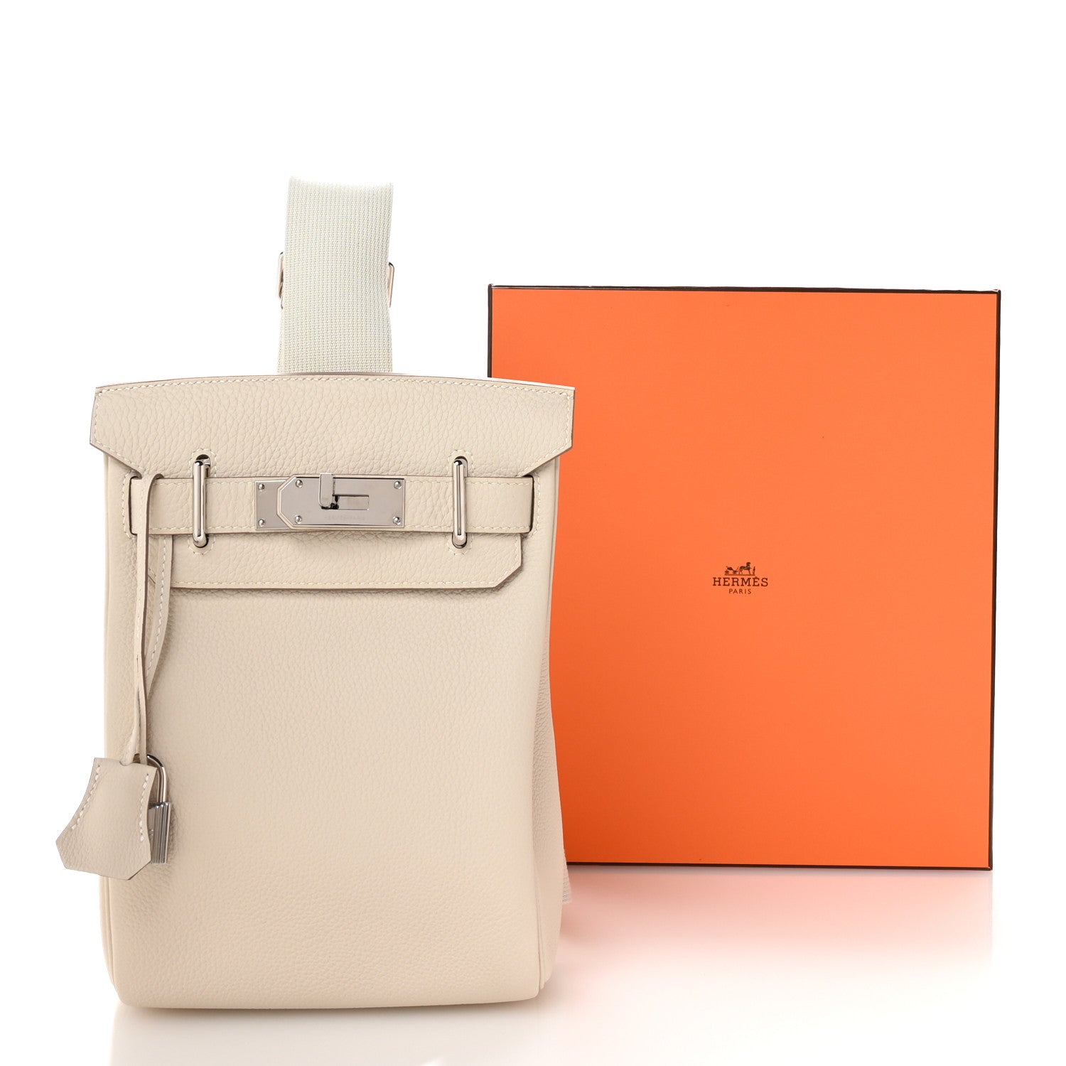 Hermes Togo Hac A Dos PM Backpack Craie 1795639 – FASHIONPHILE