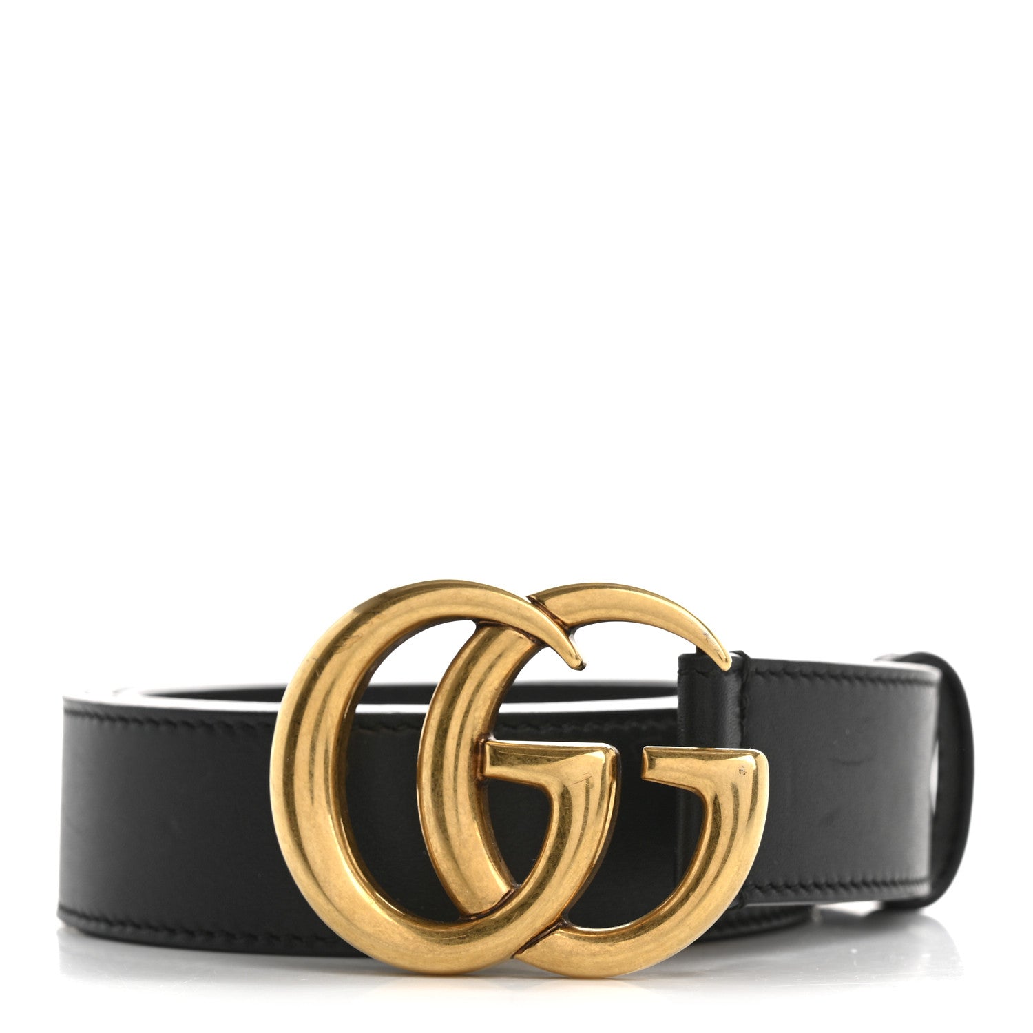 Gucci Calfskin Double G 30mm Belt 90 36 Black 1 of 6