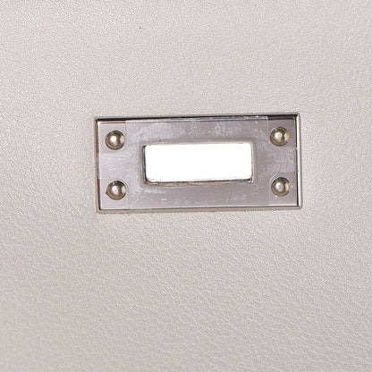 Hermes Swift Kelly Pochette Clutch Gris Perle 13 of 26