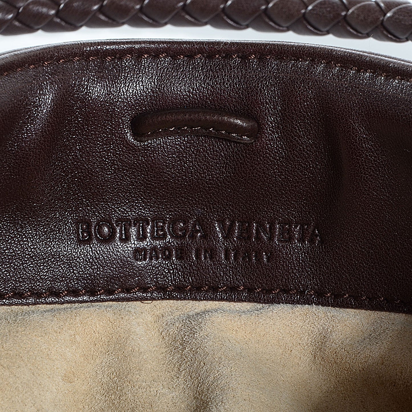 Nappa Intrecciato Baby Bag Ebano