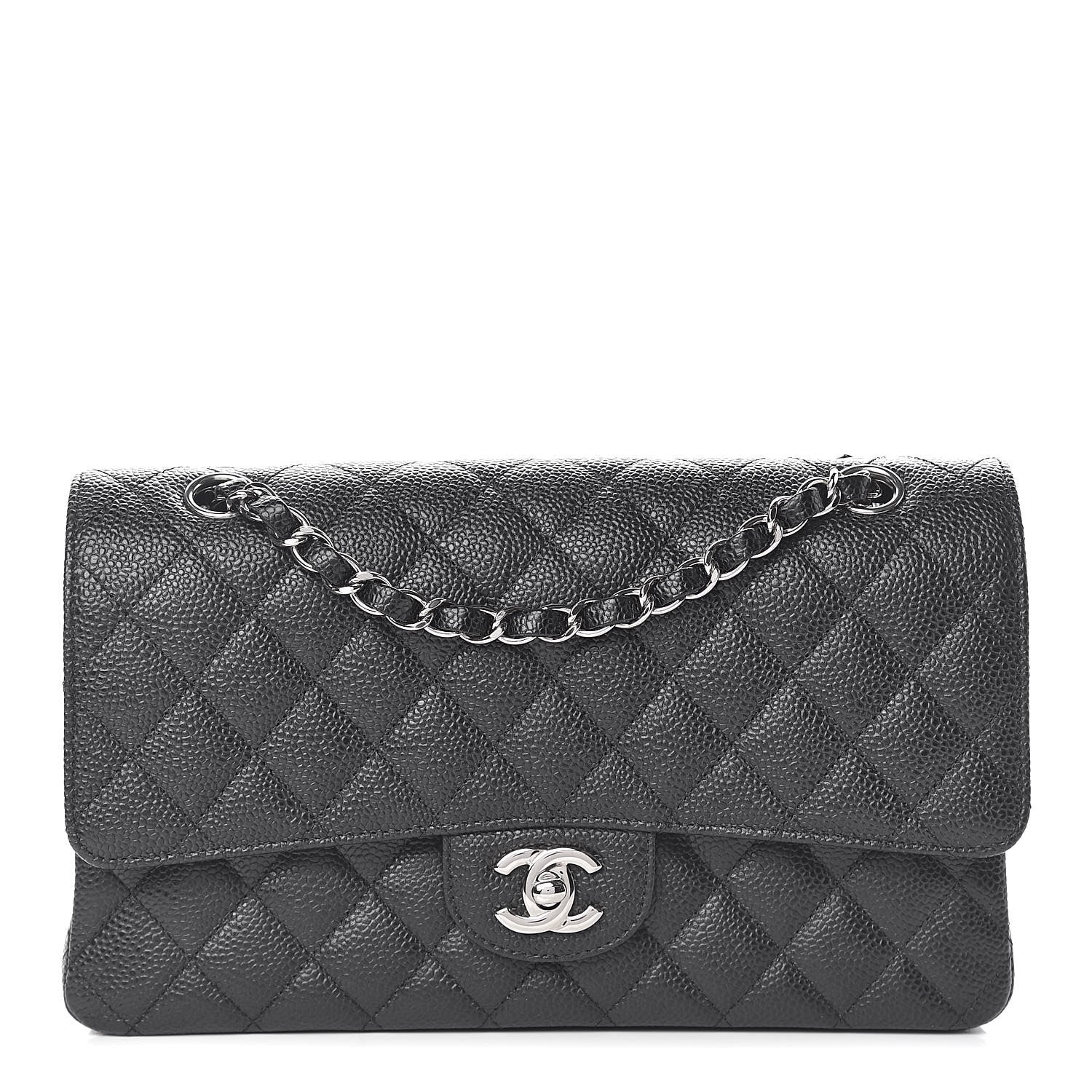 Chanel Caviar Quilted Medium Double Flap Black 1 of 11