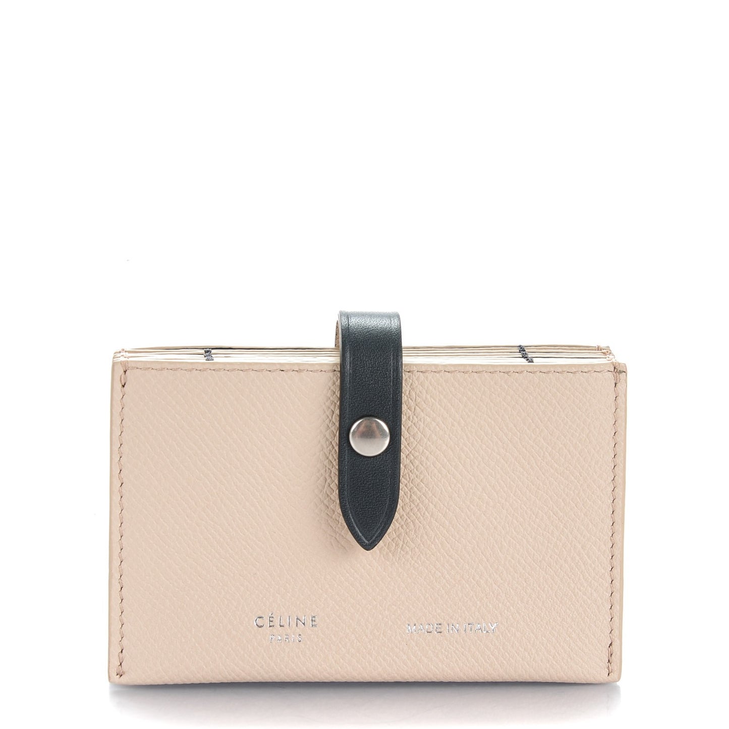 Grained Calfskin Accordion Card Holder Ballerina