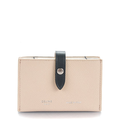 Celine Grained Calfskin Accordion Card Holder Ballerina 1 of 8