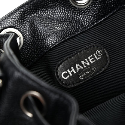 Chanel Caviar Drawstring Shoulder Bag Black 8 of 9
