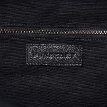 Burberry Overdyed Canvas Mega Check Tiller Backpack Plum 6 of 8