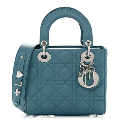 Christian Dior CHRISTIAN DIOR Lambskin Cannage Small My ABCDior Lady Dior Blue 1 of 10