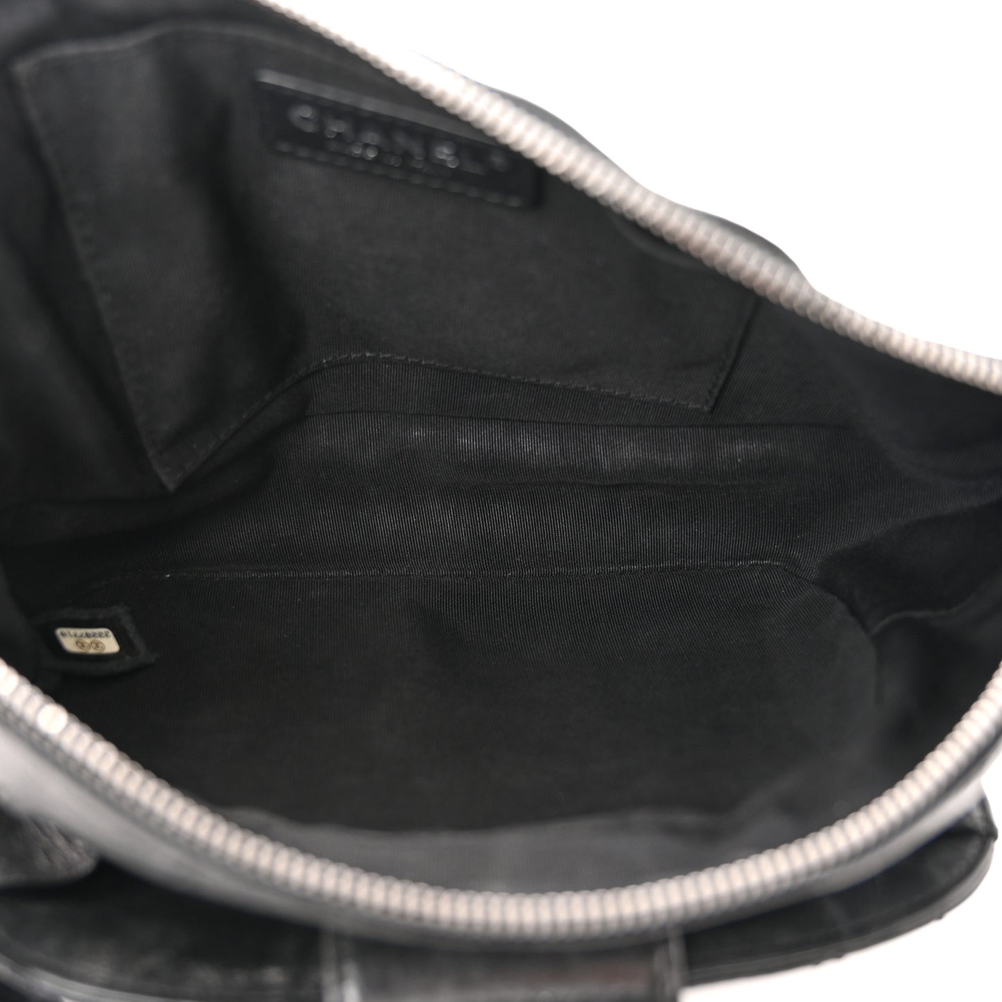 Crumpled Calfskin Quilted Casual Rock Waist Bag Fanny Pack Black