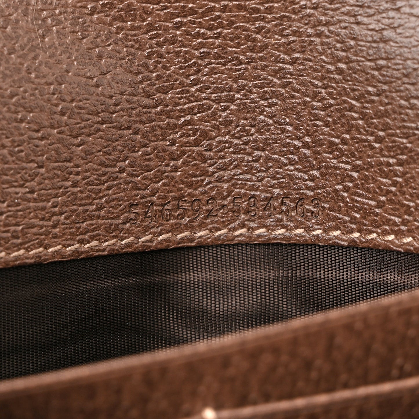 GG Supreme Monogram Web Ophidia Wallet On Chain Brown