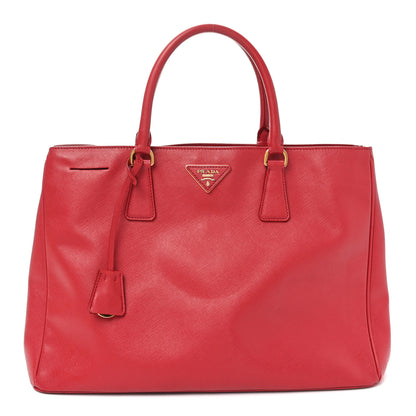 Prada Saffiano Lux Large Tote Fuoco 1 of 9