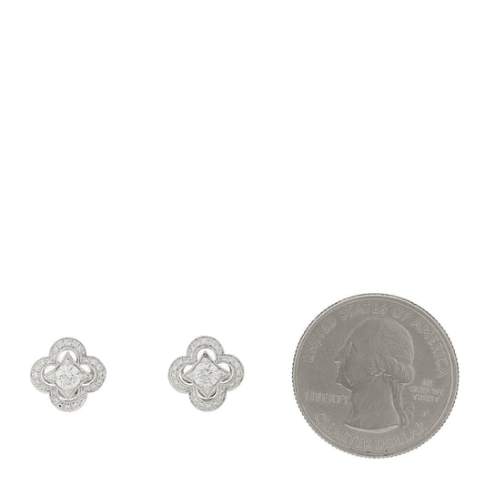18K White Gold Diamond Les Ardentes Stud Earrings