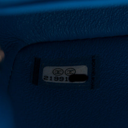Chanel Lambskin Quilted Mini Square Flap Blue 7 of 7