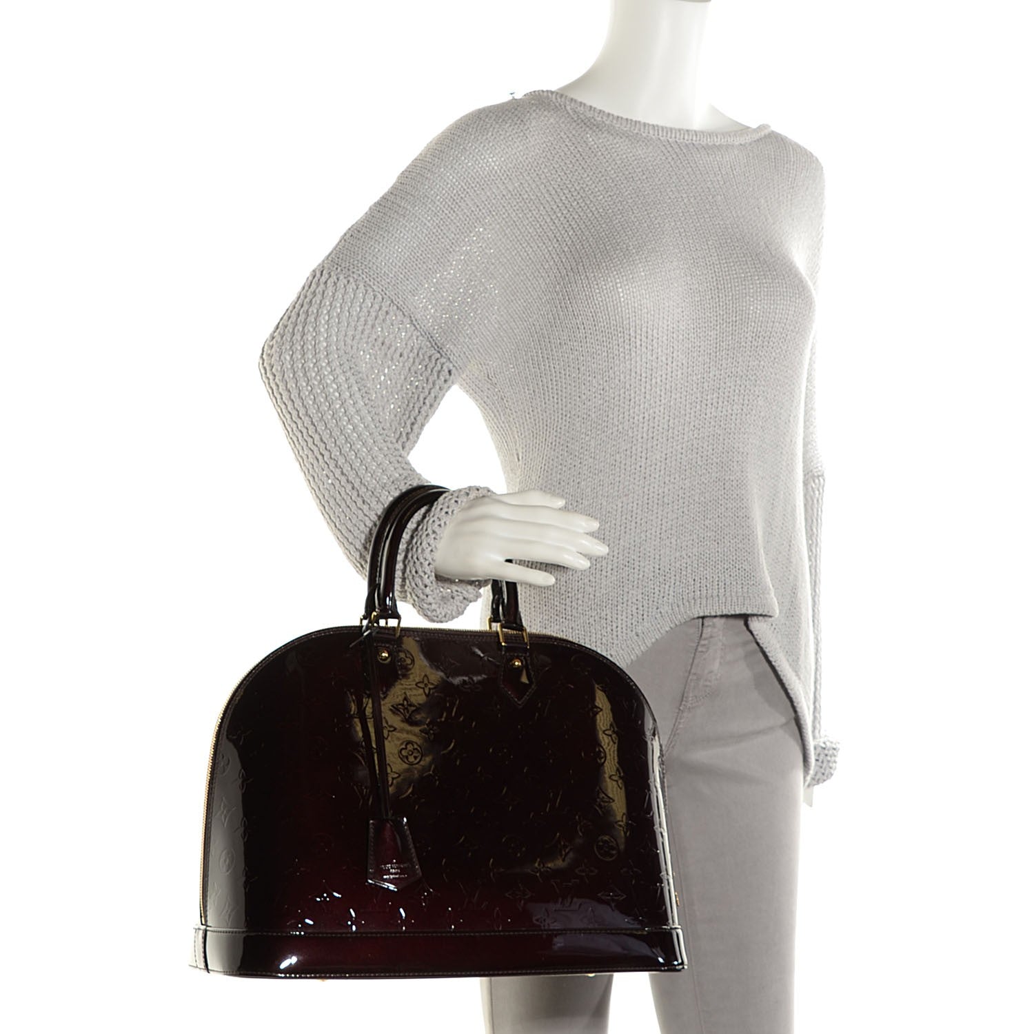 Louis Vuitton Vernis Alma GM Amarante 2 of 7