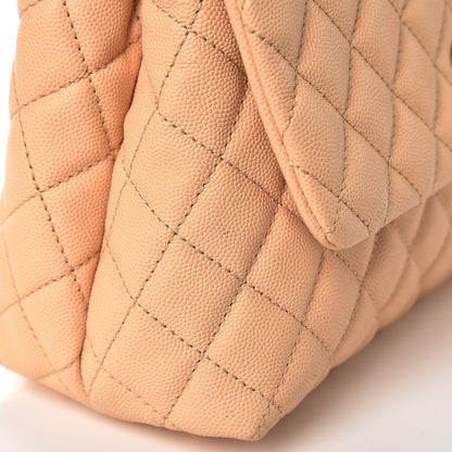 Chanel Caviar Quilted Small Coco Handle Flap Light Beige 8 of 9