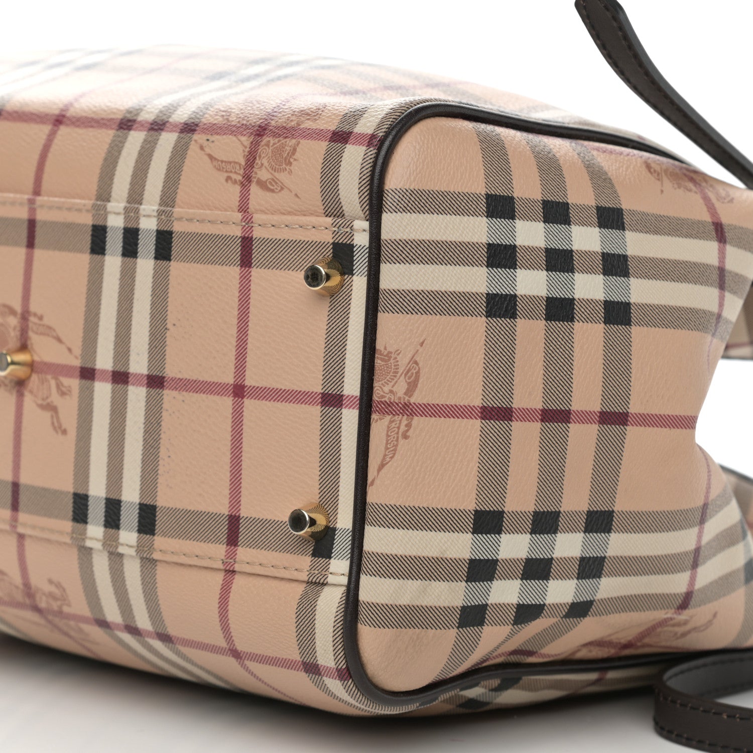 Burberry Haymarket Check Small Canterbury Tote Chocolate 11 of 11