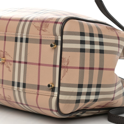 Burberry Haymarket Check Small Canterbury Tote Chocolate 11 of 11