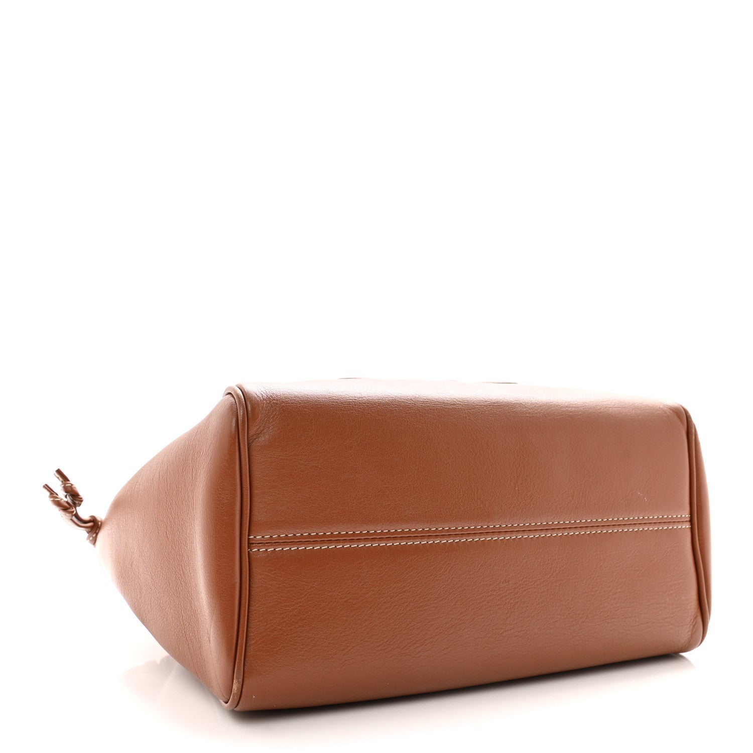 Celine Smooth Calfskin Cuir Small Triomphe Cabas Drawstring Tan 4 of 11