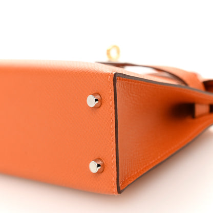 Hermes Epsom Mini Kelly Sellier 20 Orange 10 of 13