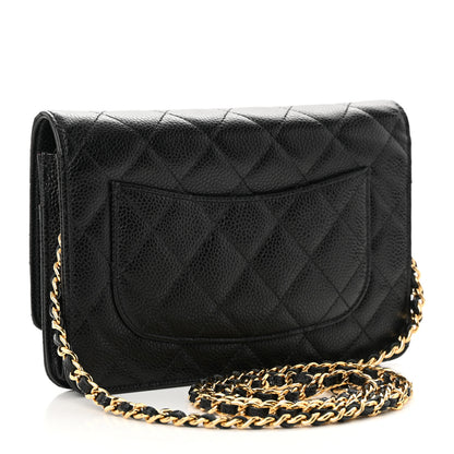 Chanel Caviar Quilted Wallet on Chain WOC Black 2 of 13