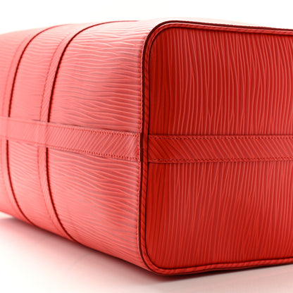 Louis Vuitton Epi Keepall Bandouliere 50 Vermillion Red 8 of 8