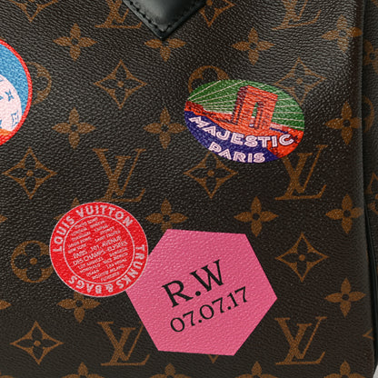 Louis Vuitton Monogram My World Tour Speedy Bandouliere 30 Black 8 of 13