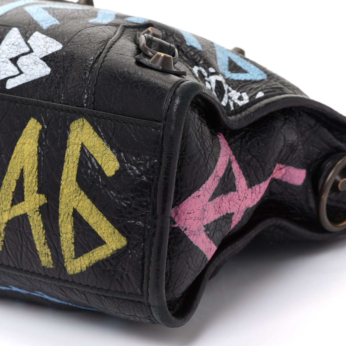 Agneau Graffiti All Over Classic Hardware S City Black Multicolor