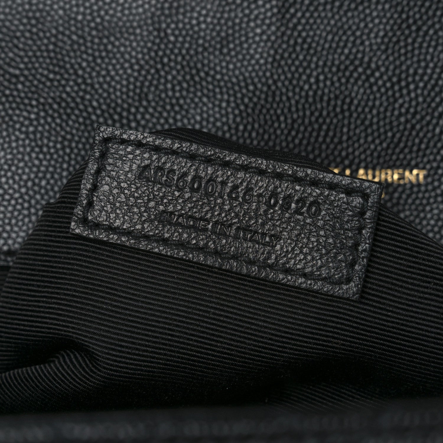 Saint Laurent Grain De Poudre Textured Mixed Matelasse Large Triquilt Monogram Satchel Black 8 of 11