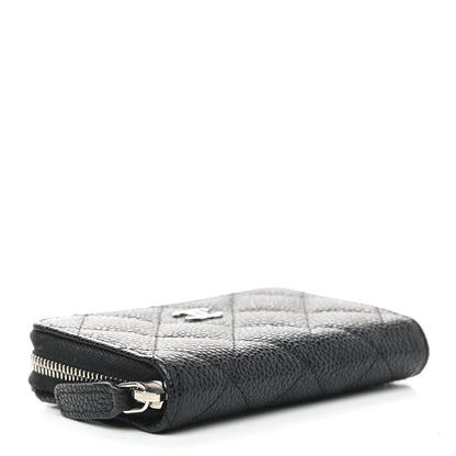Chanel Caviar Quilted Zip Coin Purse Black 4 of 7