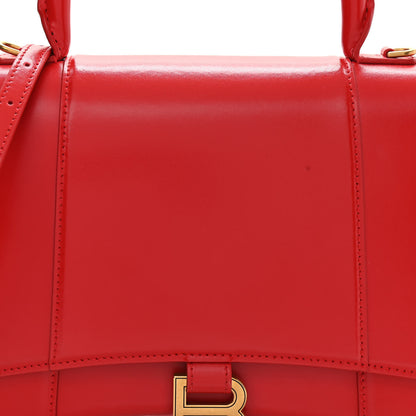 Balenciaga Shiny Box Calfskin Medium Hourglass Top Handle Bag Bright Red 8 of 10
