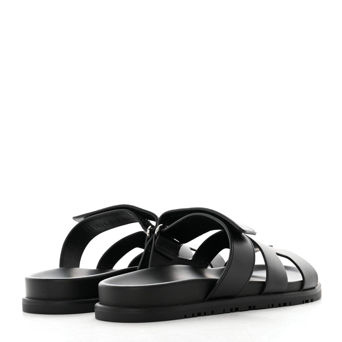 Calfskin Womens Chypre Sandals 38.5 Black