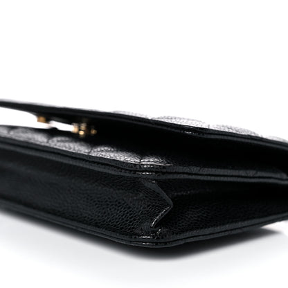 Chanel Caviar Quilted Wallet On Chain WOC Black 10 of 11
