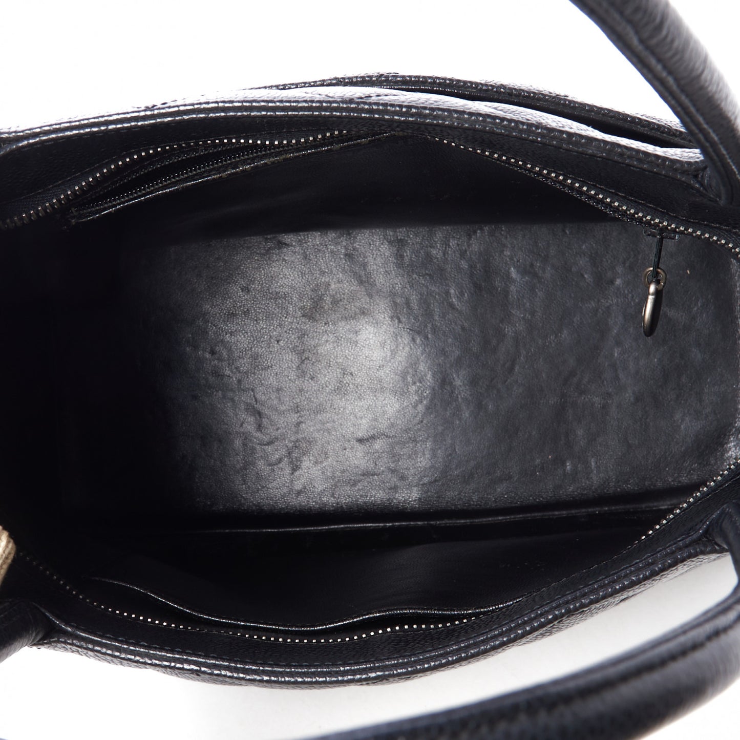 Caviar Quilted Medallion Tote Black