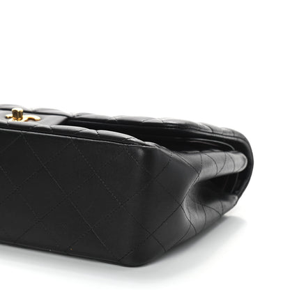 Chanel Lambskin Quilted Jumbo Double Flap Black 9 of 13