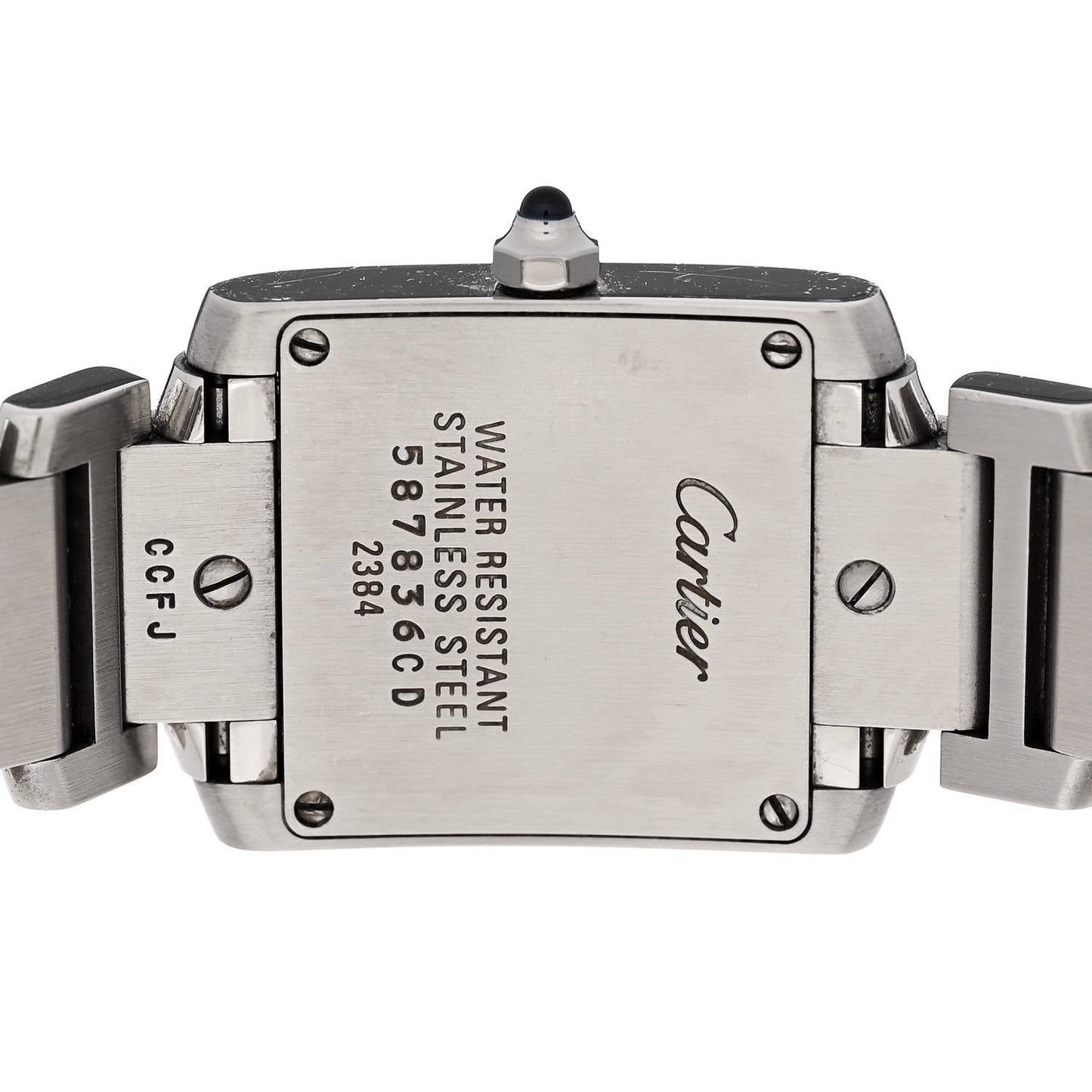 Stainless Steel 20mm Tank Francaise Quartz Watch