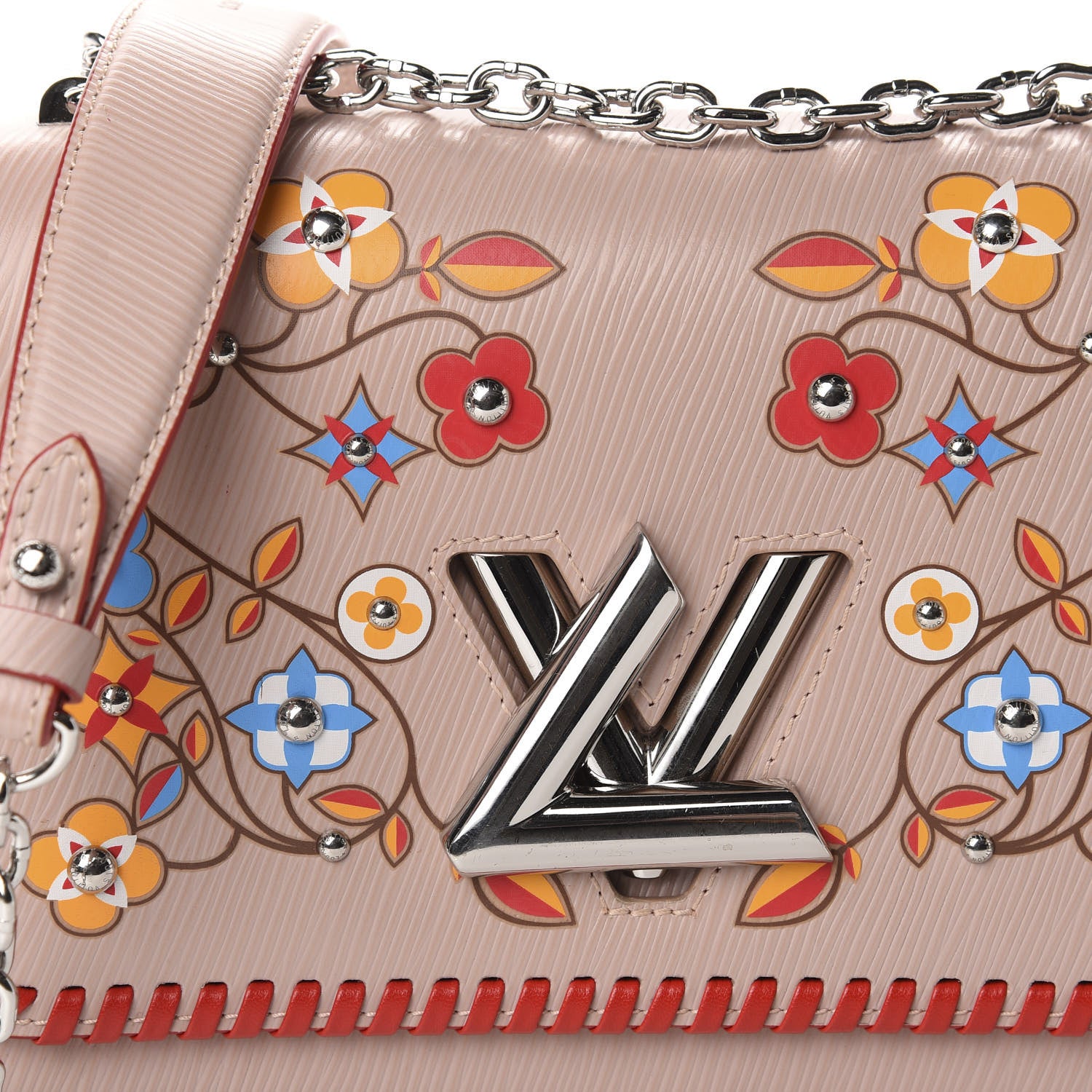 Louis Vuitton Epi Flower Twist Shoulder Bag MM Rose Ballerine 9 of 9