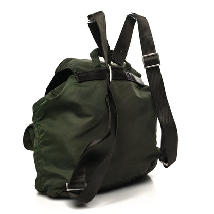 Prada Nylon Vela Medium Backpack Green 3 of 12