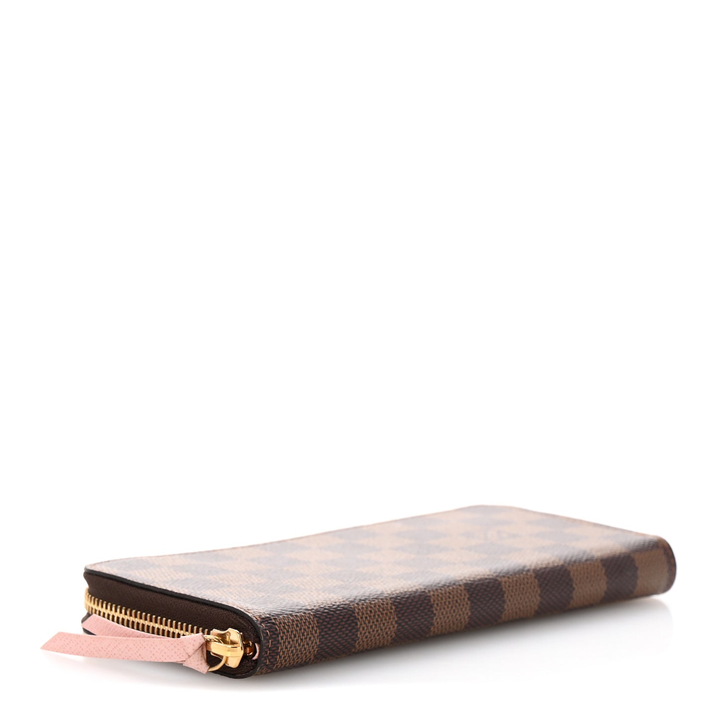 Damier Ebene Clemence Wallet Rose Ballerine