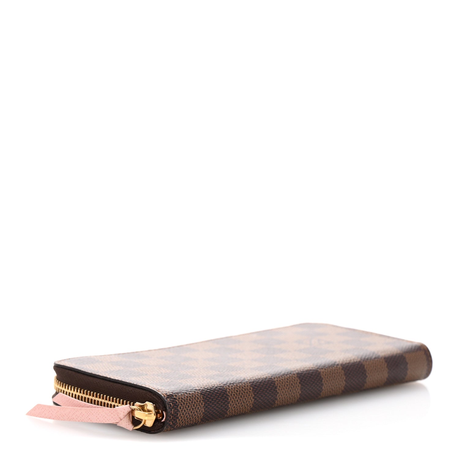 Louis Vuitton Damier Ebene Clemence Wallet Rose Ballerine 4 of 8