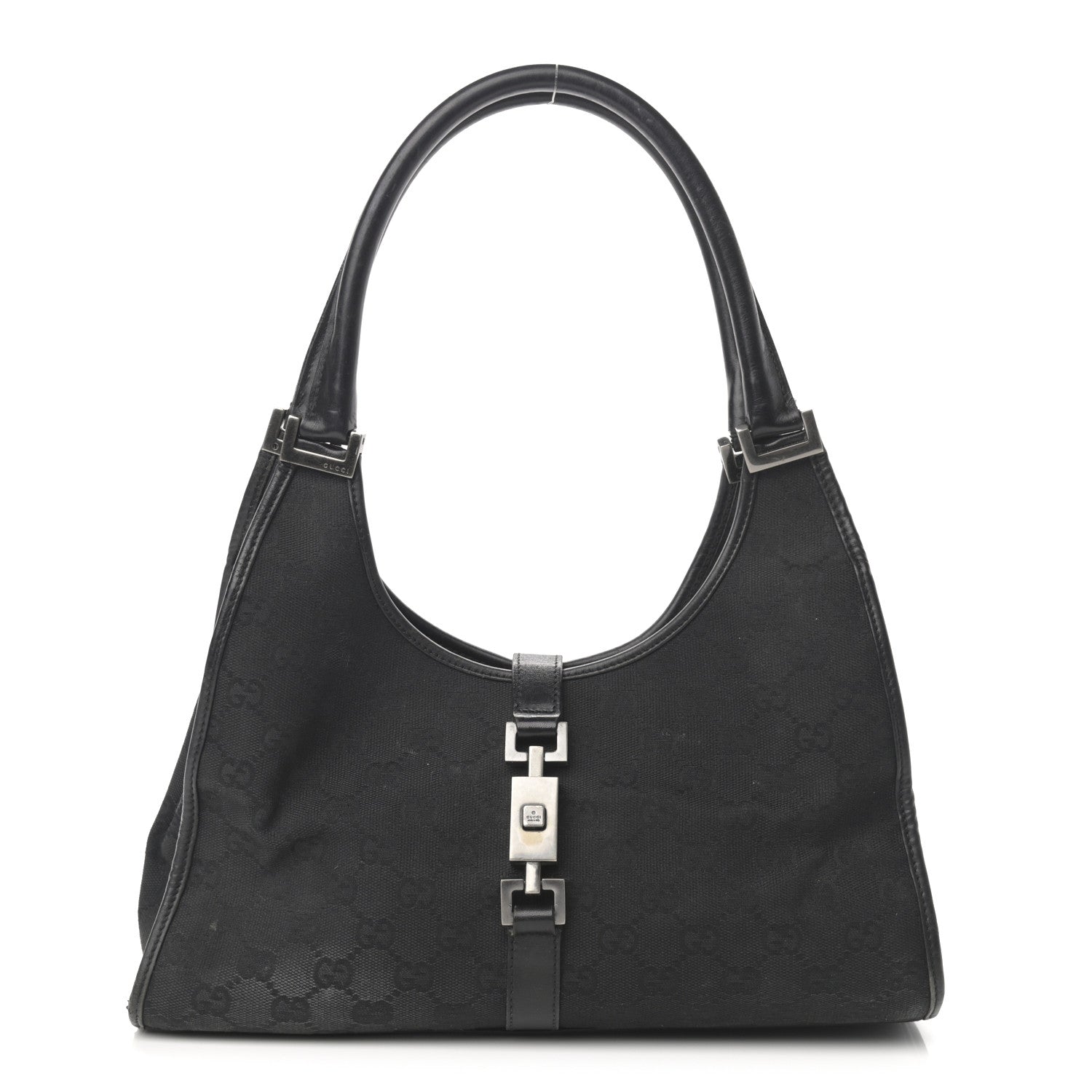 Gucci Monogram Small Bardot Black 1 of 15