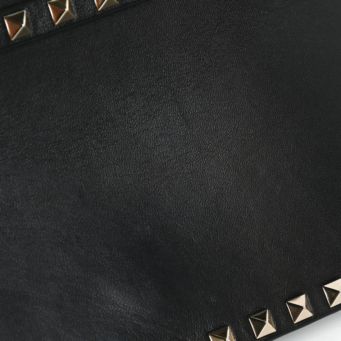 Nappa Rockstud Wristlet Clutch Black