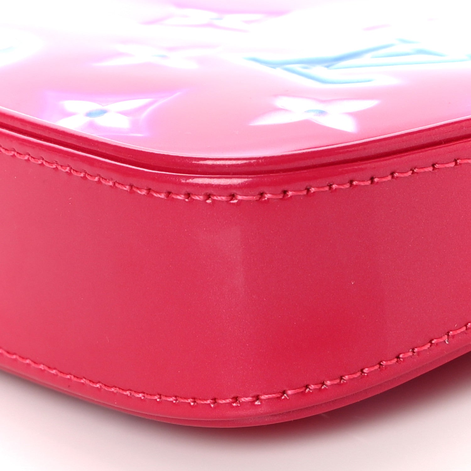 Louis Vuitton Vernis Valentine Mini Pochette Accessories Fuchsia Neon 9 of 10