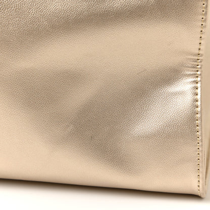 Telfar Metallic Vegan Leather Large Shopping Bag Gold 12 of 22