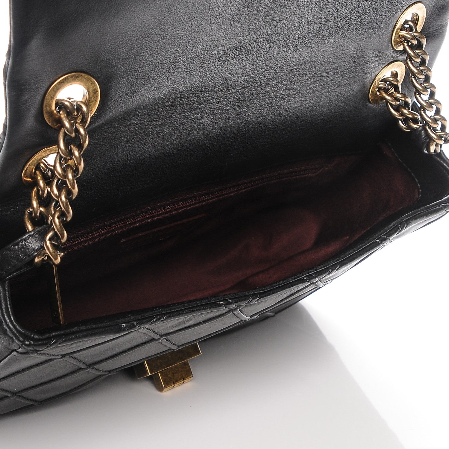 Chanel Calfskin Diamond Debossed Medium Cosmos Flap Black 5 of 7