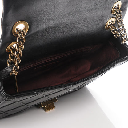 Chanel Calfskin Diamond Debossed Medium Cosmos Flap Black 5 of 7