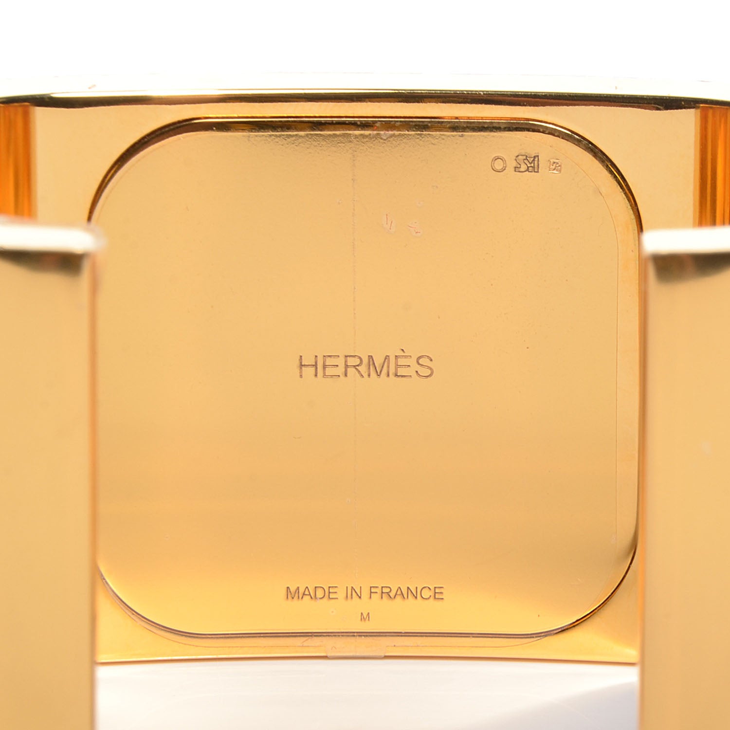 Hermes Gold Plated Saint Louis Crystal Circe Bracelet M 4 of 5