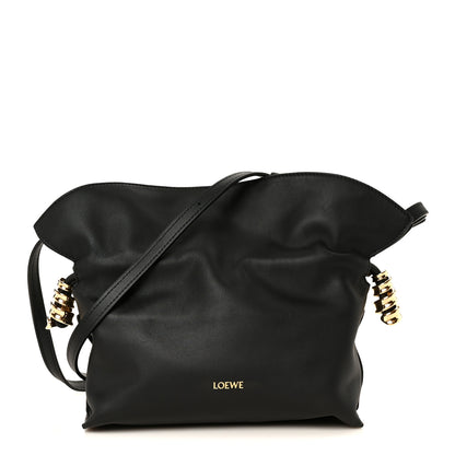 Loewe Calfskin Mini Coil Flamenco Clutch Black 1 of 11